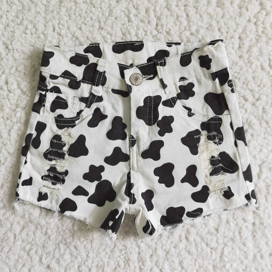 Denim Cow shorts